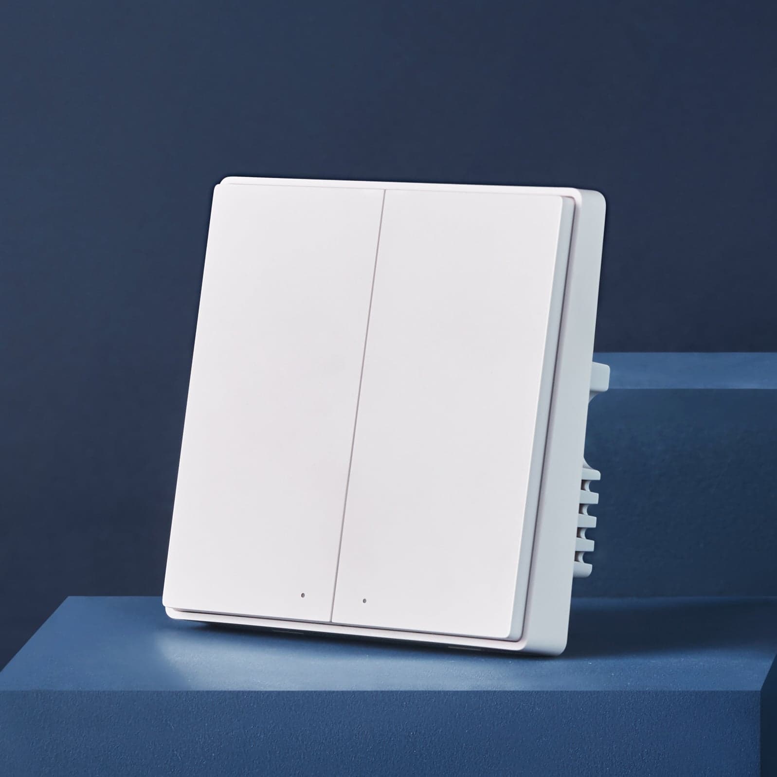 2-gang D1 switch in White