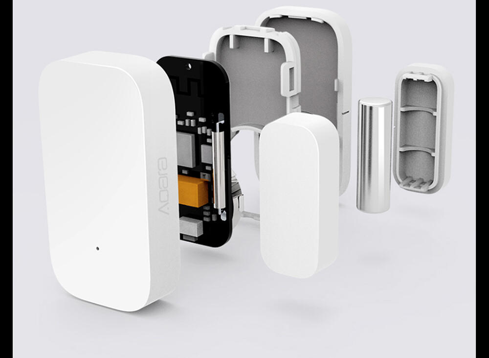 Exploded view of the Door and Window Sensor T1