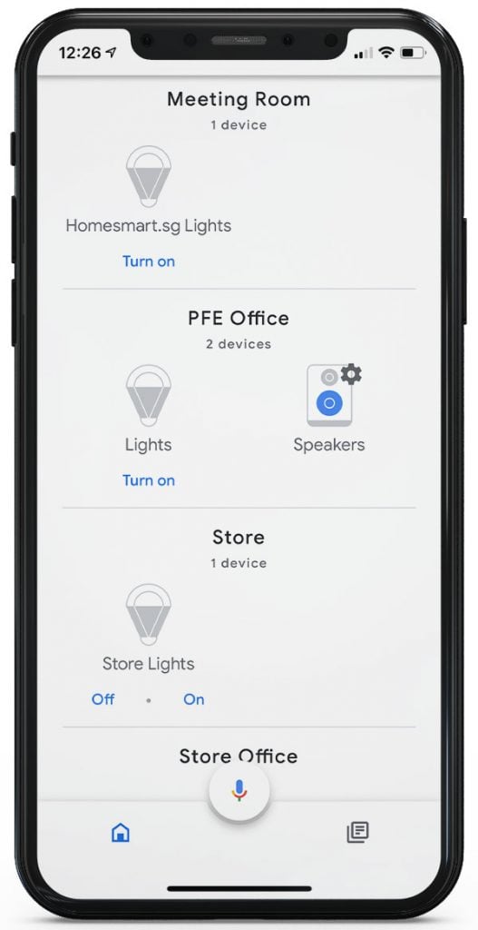 Google home best sale app lights