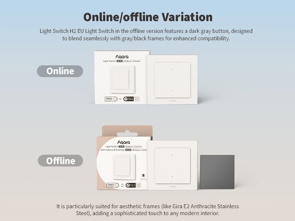Aqara Light Switch H2 variation