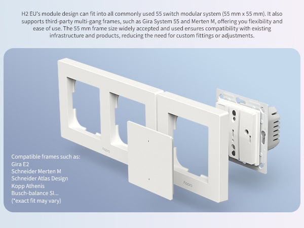 Aqara Light Switch H2 fitting