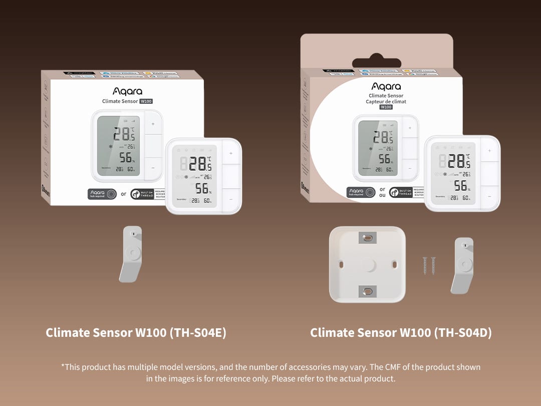Aqara Climate Sensor W100 versions