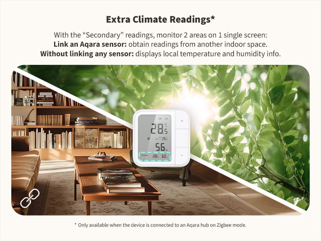 Aqara Climate Sensor W100 climate readings