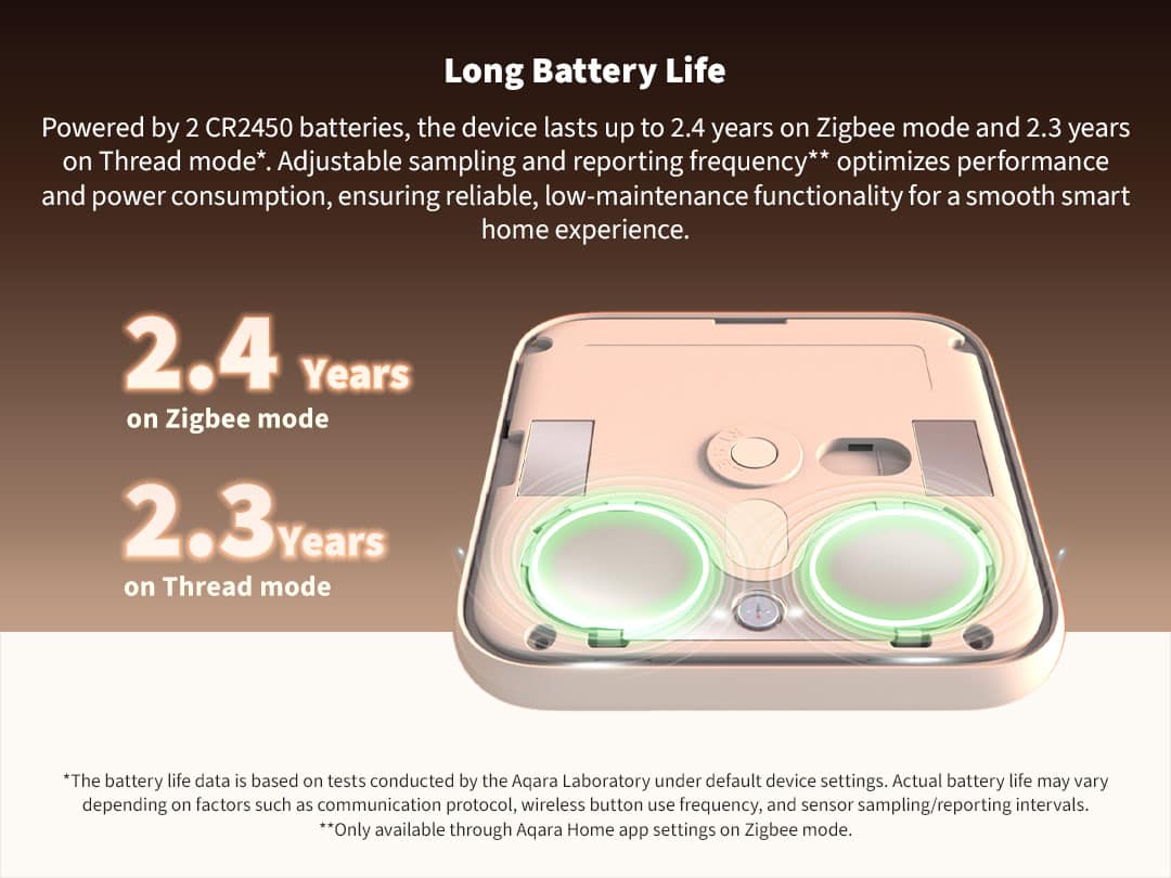 Aqara Climate Sensor W100 battery life
