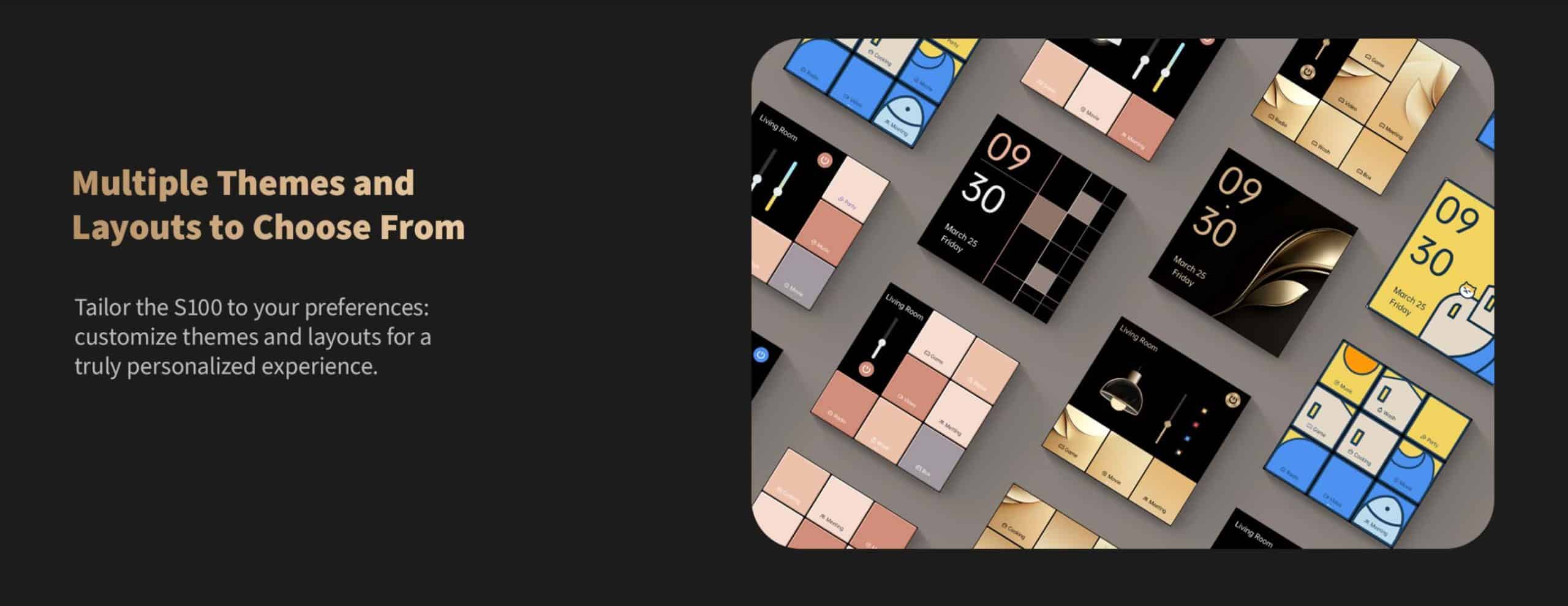 Aqara S100 Panel Switch 4 themes