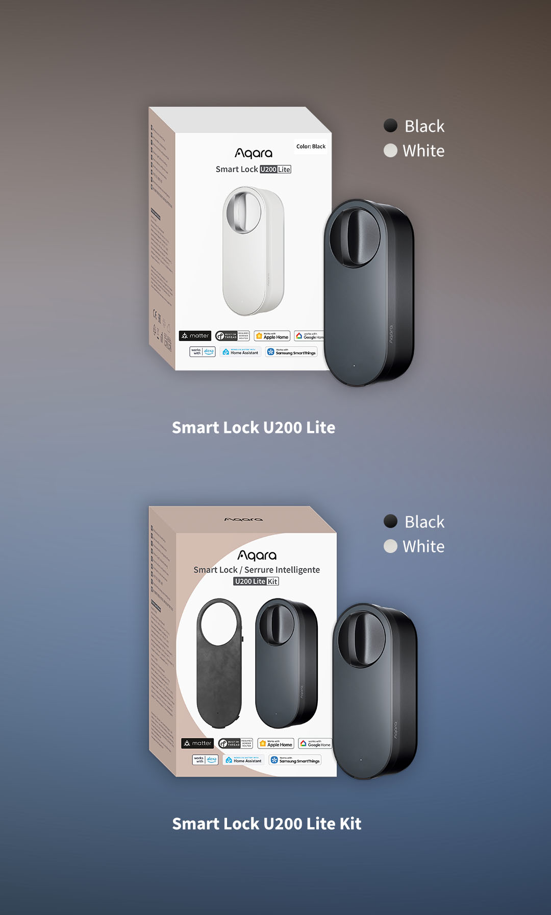 12 U200 lite colour options