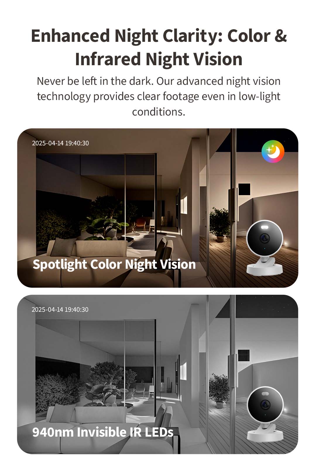 4 G100 camera night vision