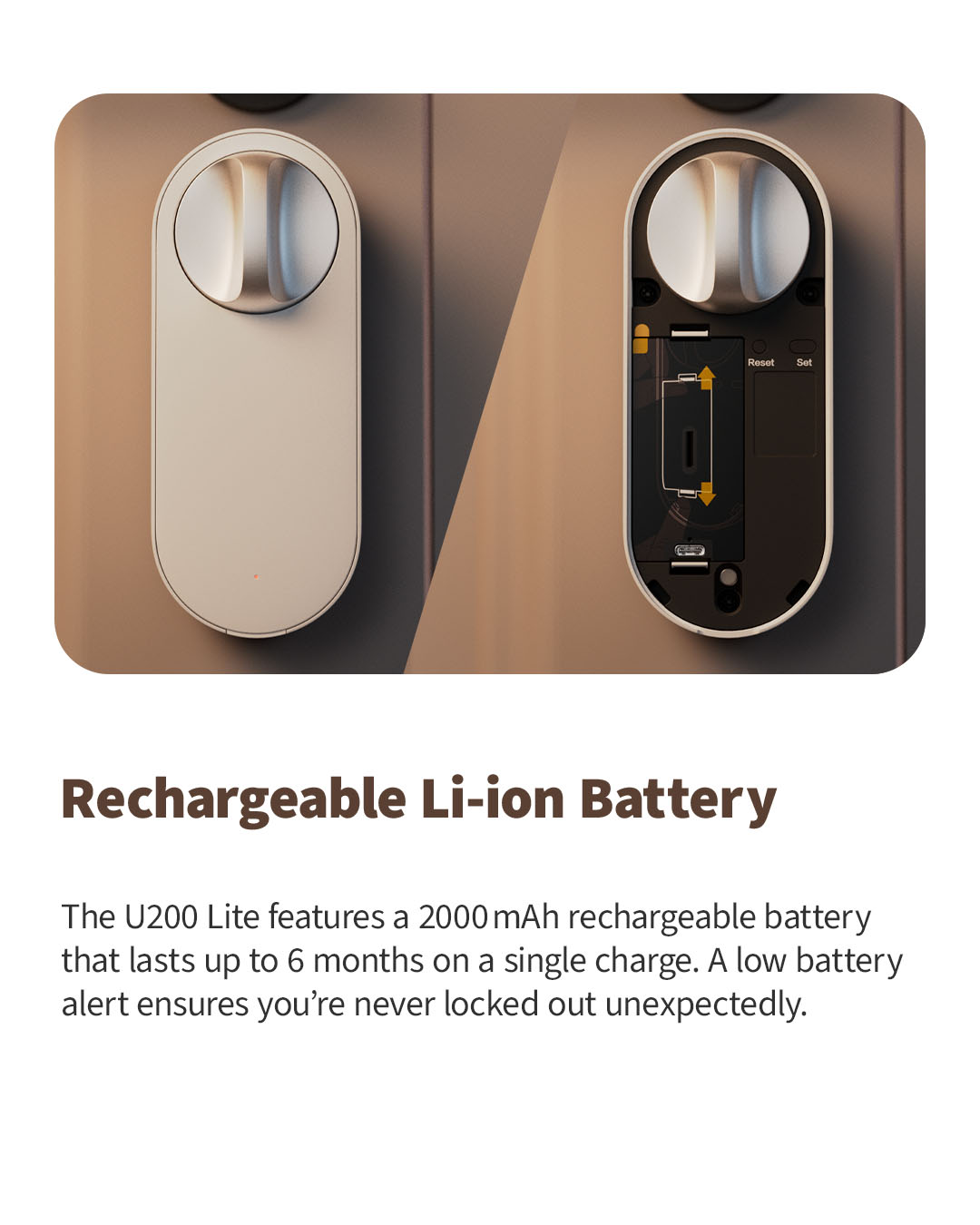 7 U200 lite rechargable battery