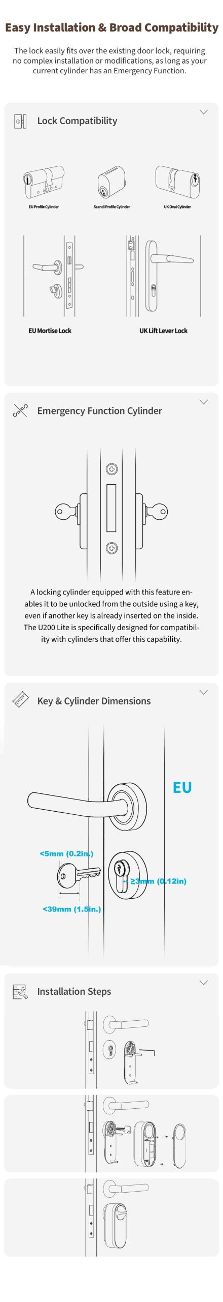 8.2 U200 lite easy installation