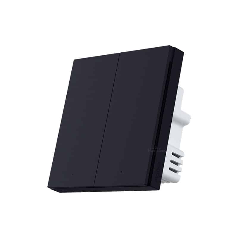 Aqara Singapore H1 Switch Black 2-Gang