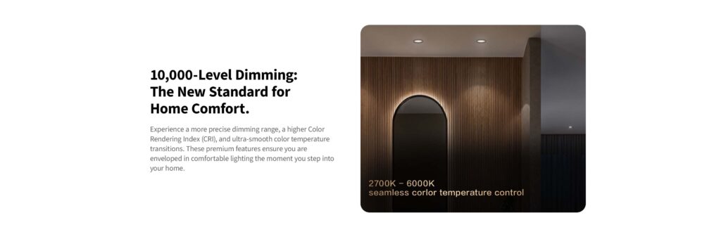 3. t2 lite dimming options