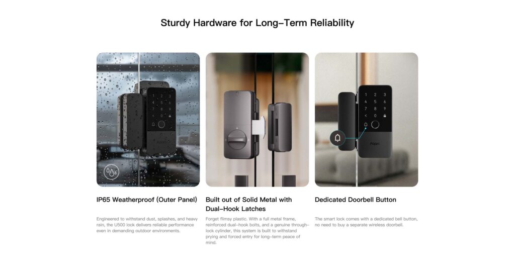 6. U500 sturdy hardware for reliability