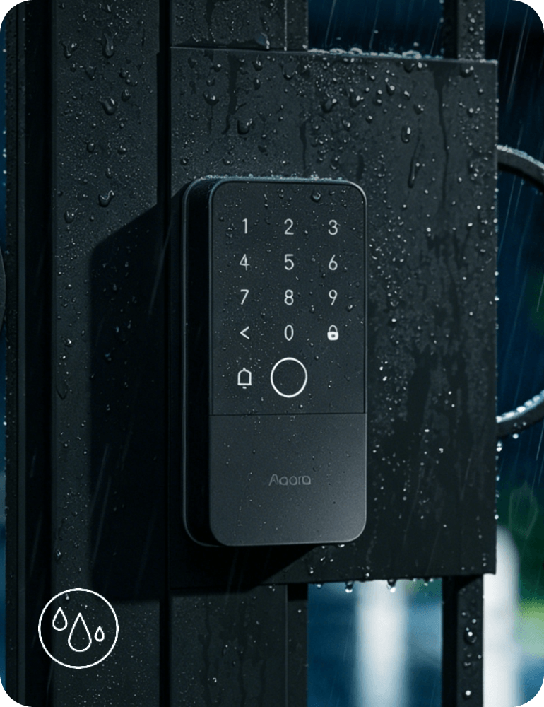 Aqara U500 Gate Lock — IP65 weatherproof outer panel