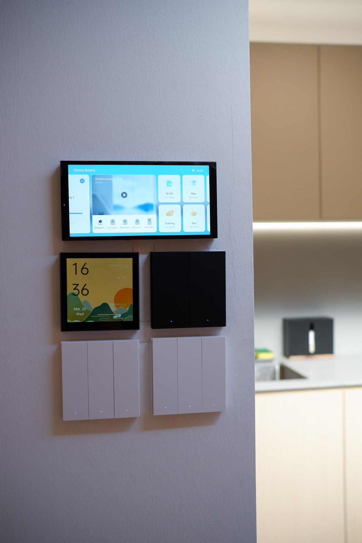 Aqara smart wall switches and control panels installed in Singapore