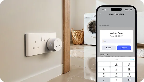 Maximum power setting for the Aqara Power Plug H2 UK in Aqara Home