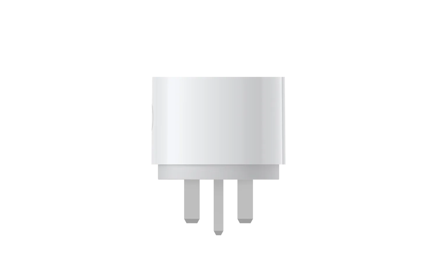 Rear view of the Aqara Power Plug H2 UK Type G plug pins