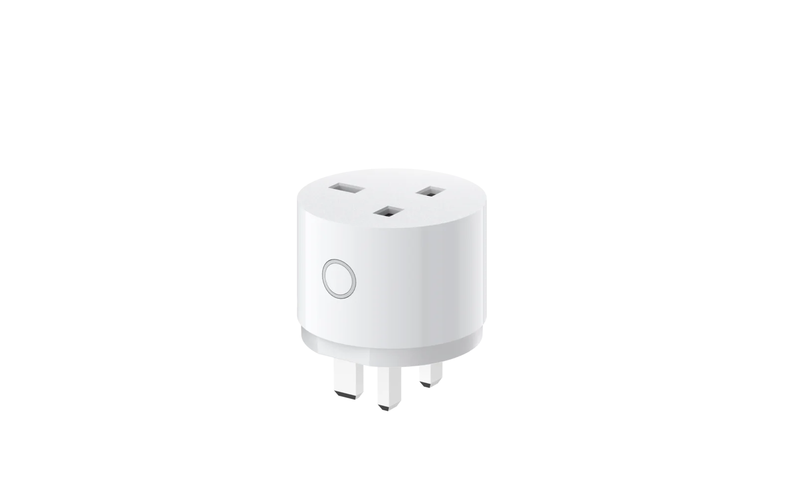 Aqara Power Plug H2 UK smart plug in three-quarter view