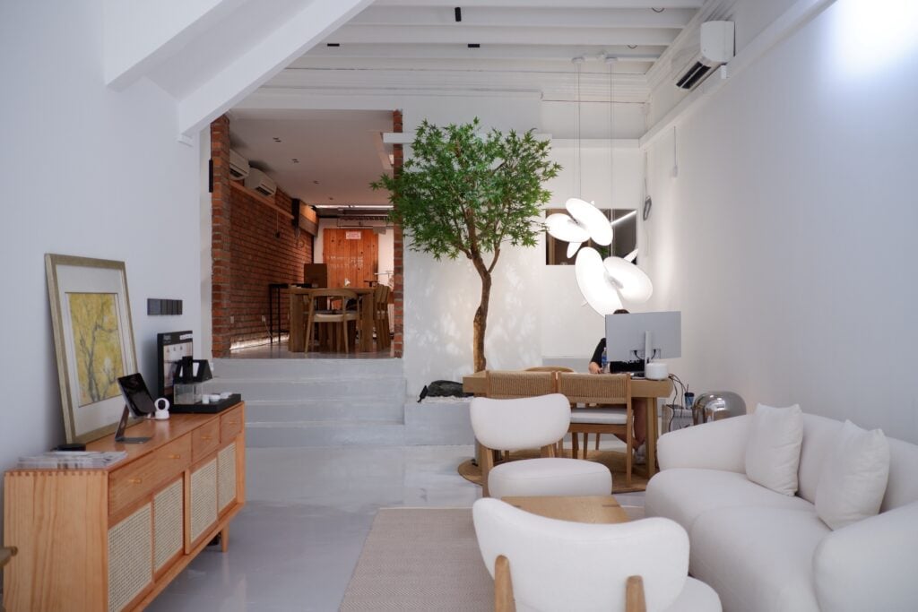 Inside the HomeSmart showroom at 24 Keong Saik Road
