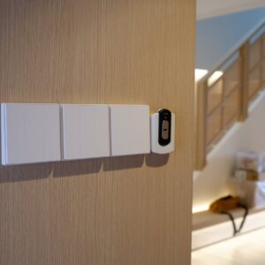 Aqara smart wall switches installed in a completed home
