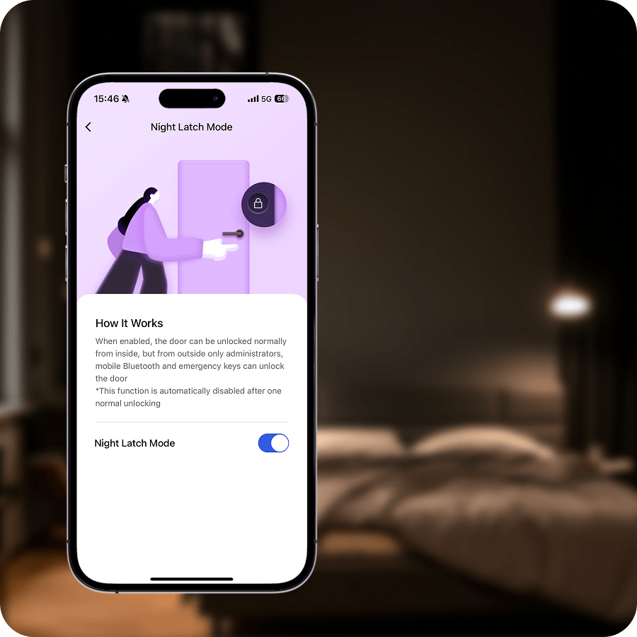 Aqara U500 — Night Latch mode