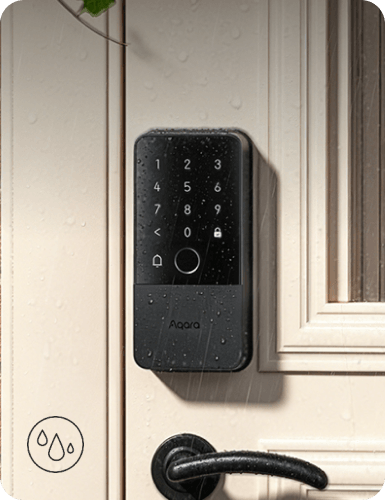 Aqara U500 Rim Lock — IP65 weatherproof outer panel